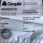 Кільце ущільнювача CompAir A93323270  - фото 1